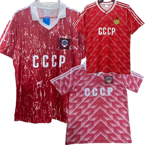 Retro clássico 1987 1988 1989 1990 1991 camisas de futebol CCCP União das Repúblicas Socialistas Soviéticas URSS Camisa de futebol Retro