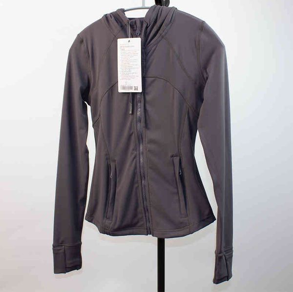 

fashion lulu classic sweatshirts brand hooded zip hoodies jacket autumn sporting running workout sweatshirt push up coat long sleeve outfit, Black