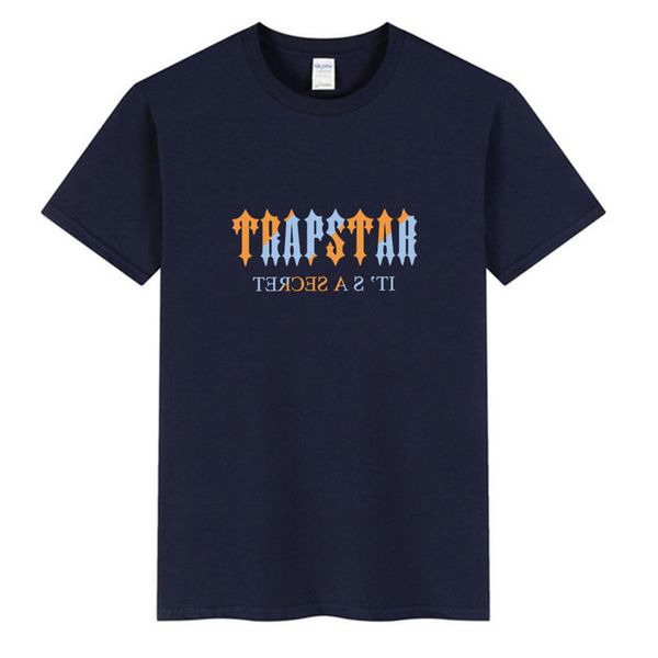 Camisetas masculinas TRAPSTAR LONDRES Designer verão Summer 3D Impressão Tee Coube