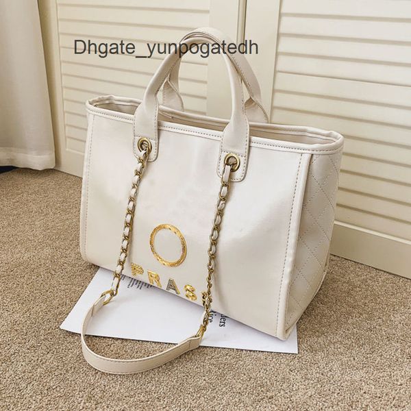 

brand women's luxury handbags beach bags designers ch metal letter badge tote evening bag small mini body leather handbag large female