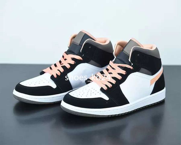 

wmns jumpman1 mid se peach mocha basketball shoes outdoor trainers sports fast delivery