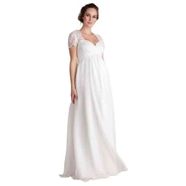 Abito da sposa in pizzo premaman Foto sexy Fantasia Gravidanza Fotografia Estate Maxi abito Donne incinte Puntelli da tiro Vestiti Nuovo G220309