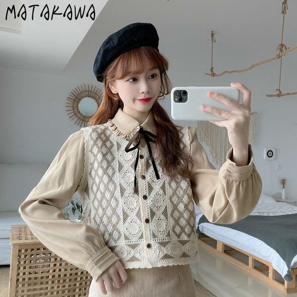 

embroidery flower hollow out womens vest spring round neck female single breasted sleeveless coat women 210506, Black;white