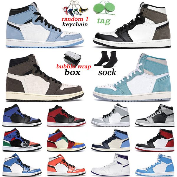 

with box original basketball shoes jumpman 1 1s turbo green university blue dark mocha hyper royal mid purple pulse outdoor mens trainer