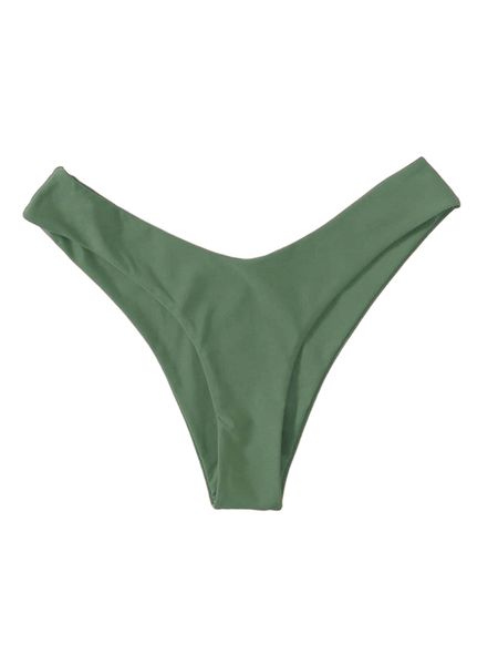 

solid high cut bikini bottom f5kr#, White;black