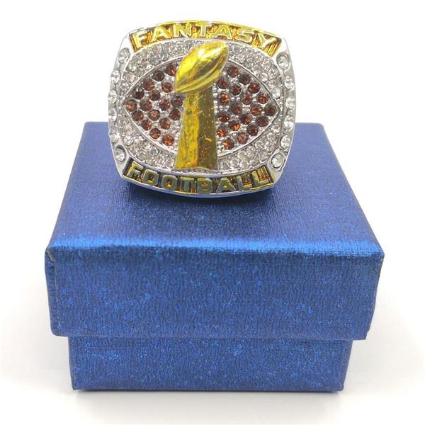 

2021 fantasy football championship ring mvp trophy prize for fans mens' souvenir gift size 11262q, Silver