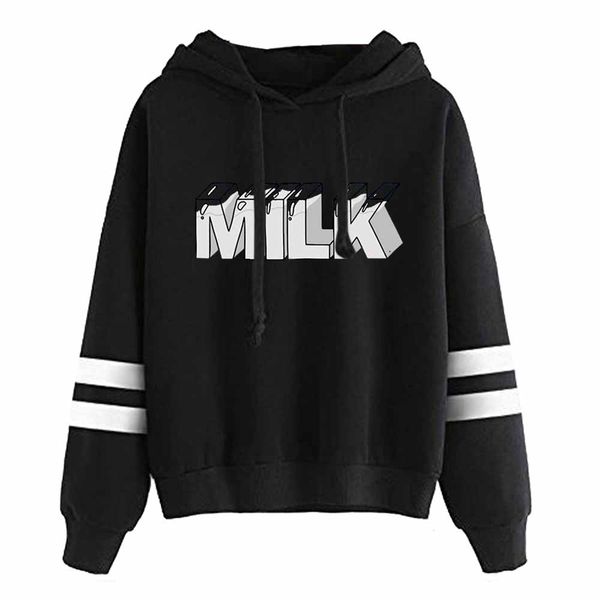 

ted nivison merch the good stuff milk hoodie sweatshirt long sleeve pullover, Black