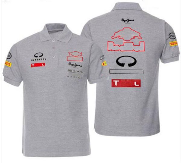 

f1 racing polo shirt summer team short-sleeved shirt same style customization