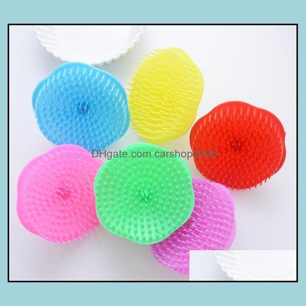 Spazzole da bagno Spugne Scrubber Accessori per il bagno Casa Giardino Comodo cuoio capelluto Masr Doccia Pettine Spazzole per la pulizia del corpo Dhuhw