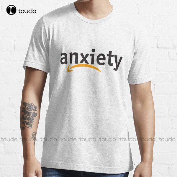 

anxiety ama zon t-shirt custom t shirts s-5xl cotton tee shirt 220609, White;black