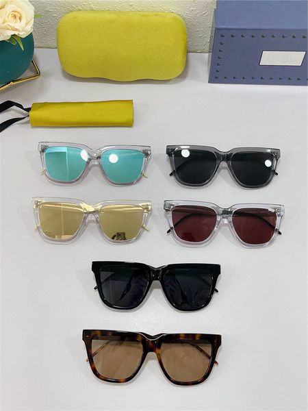 

50% discount for factory direct salesthe new g-box sunglasses gg0976 the same versatile metal leg men's and women's sunglasses tre, White;black