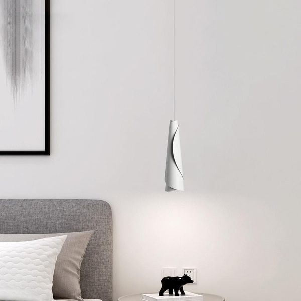 Pendelleuchten, stilvolle Schlafzimmer-Nachttischlampe, Persönlichkeit, einfache Trommel, Esszimmer-Kronleuchter, exquisite atmosphärische Wohnlampe