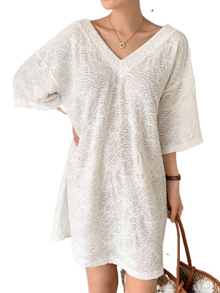 

dazy tie back drop shoulder tee v5c3#, White