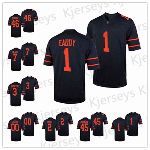 

a001 46 jeffrey sexton jersey princeton tigers 2021-22 ivy league football conference champions football eaddy daniel beard jacob birmelin c, Black