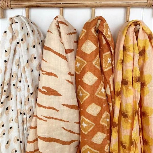 

s born cotton gauze 2 layers 120x120cm blanket baby bedding set 220524