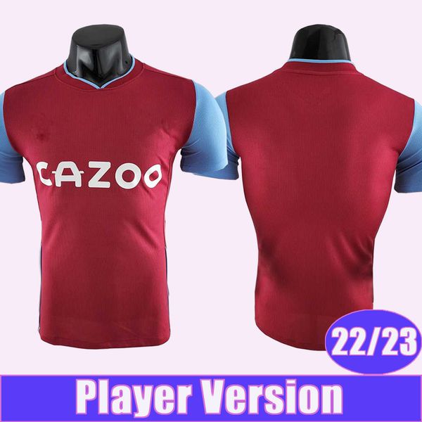

22 23 davis traore player mens soccer jerseys mcginn el ghazi ings watkins buendia wesley young m.trezeguet home away 3rd football shirt uni, Black;yellow