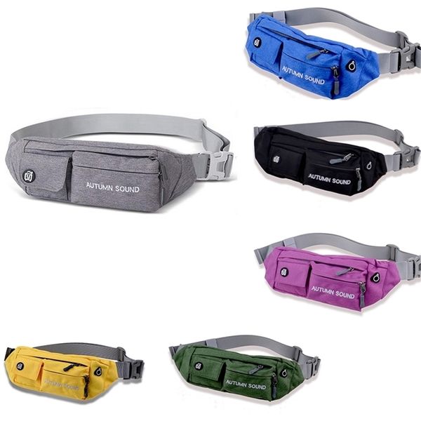 

waterproof phone waist pack casual chest pouch fashion fanny belt bag women travel outdoor nylon money belt bag men hip 201118