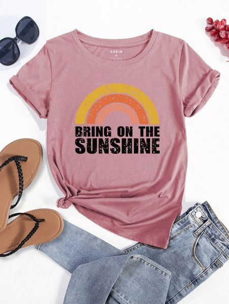 

slogan graphic tee u3ts#, White