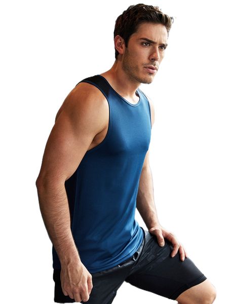 

men reflective detail sports tank u9nt#, White;black