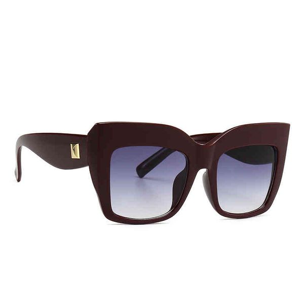 

2019 spring sunglass women's cat's eye big frame sunglass fashion street p s9039, White;black