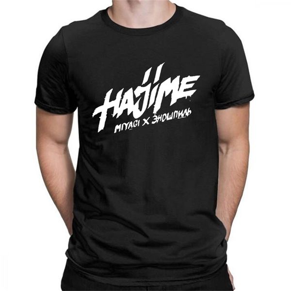 

hajime miyagi andy hip hop t shirt men black casual short sleeve tshirts women homme tshirt tee 220526, White;black