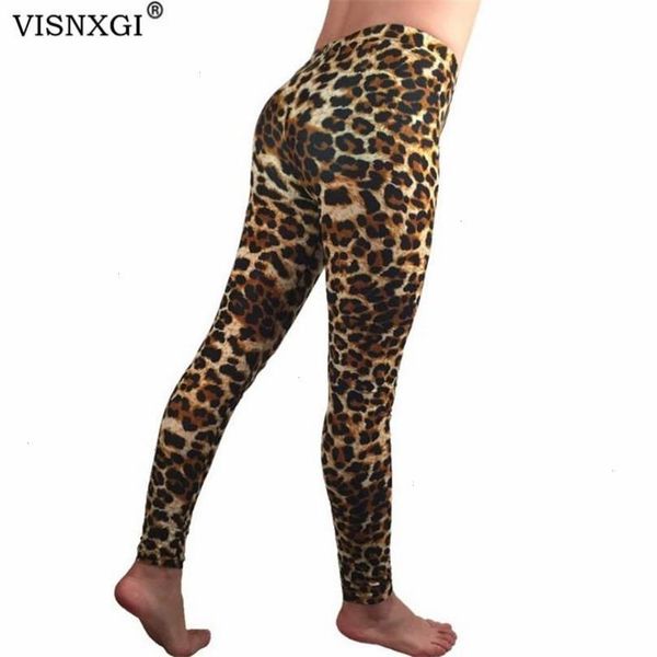 

casual push up pant leggings women leopard print workout polyester jeggings breathable ankle-length running gym pants, Black;white