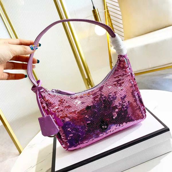

summer spring and new luxury design shiny crystal sequin minipochette hand bag