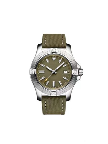 

watches mens 44mm aaaaa watch table stripe dial super luminous automatic winding mechanical date sapphire lens water resistant watch montre, Slivery;brown