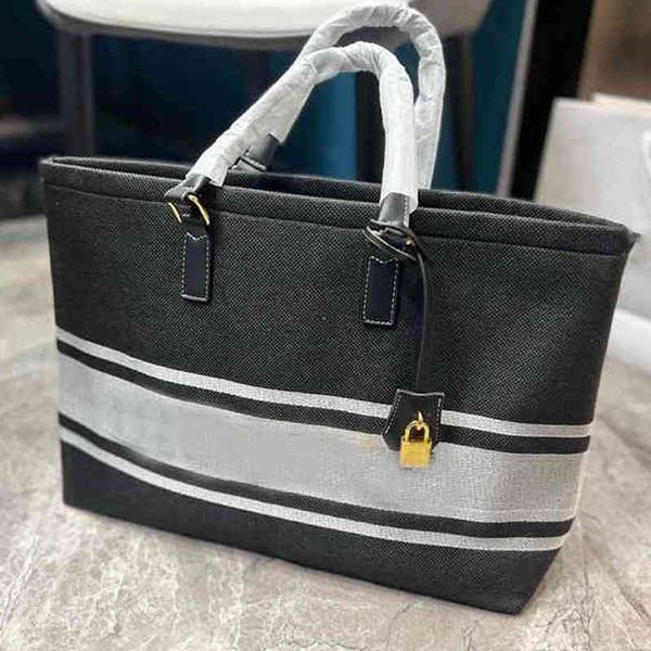 

designer shopping handbags women tote bags classic fashion large lady canvas letter beach luxury travel 220401