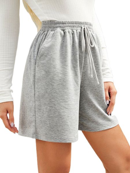 

drawstring waist track shorts f2ps#, White;black