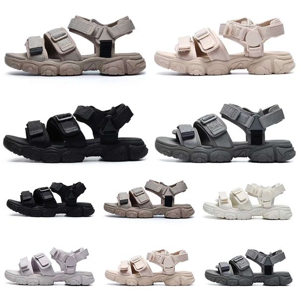 

summer men women jagger fluid velcro slip-on offline designer sandals slides slippers fashion triple black white vast grey mens outdoor sand