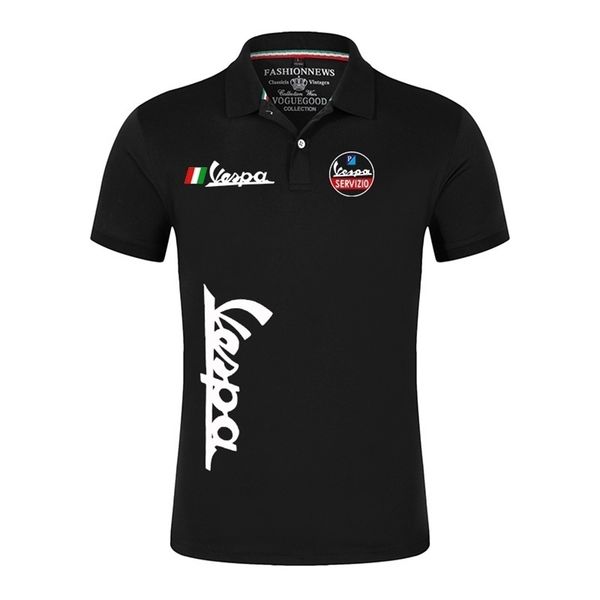 

summer polo shirts men short sleeves brand classic male cotton casual sport customize man t 220708, White;black