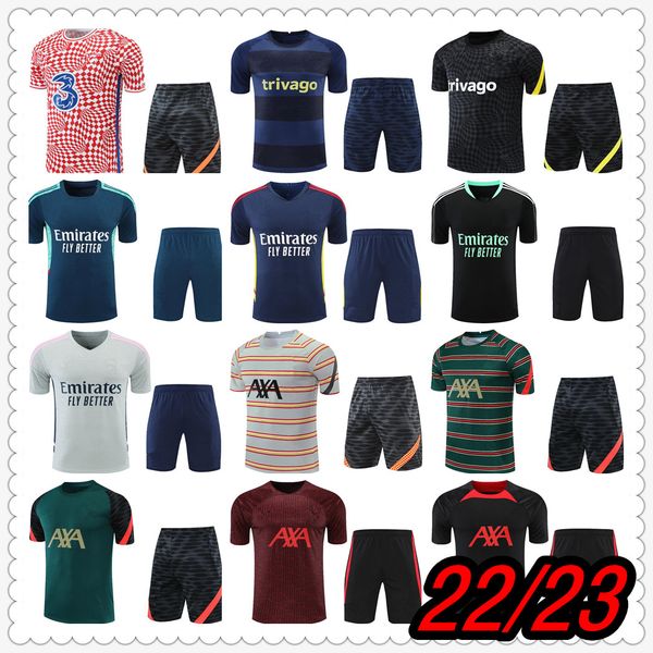 

football jerseys mens polo short kit soccer tracksuit jersey 22 23 training shorts chandal futbol survetement foot maillot de shirt, Black;yellow