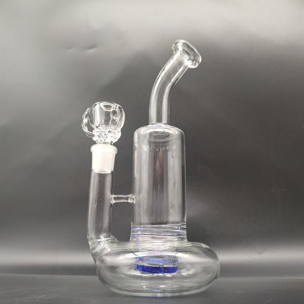 10 Zoll Glasbongs Shisha Tornado Twisted Filterrohr Bohrinseln Bubbler Wasserpfeife Bong mit 18 mm Drachenklauenschale