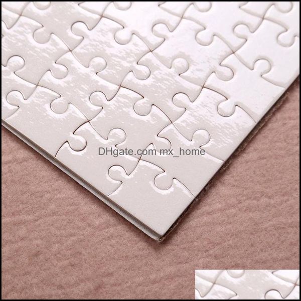 PROTURS PRODUTOS ESCOLARES DE ESCOLAS DE ESCOLAS Business Industrial A5 Tamanho Diy Sublimação Puzzles Blank Puzzle Jigsaw 80pcs Transferência de impressão de calor