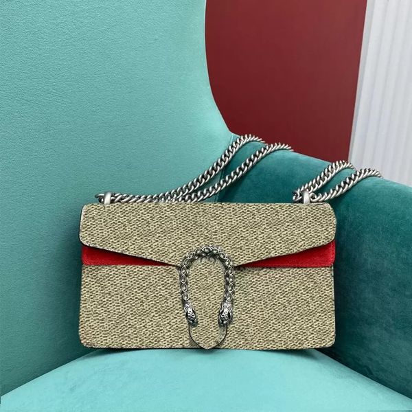 Дизайнер качества верхнего уровня Dlonysuss Bags Crossbody Plound Chain Bag M0N0GRAM Canvas Canvas Convelope Falp Bag Classic Women Compes Cupts Multe Size 25 см со коробкой