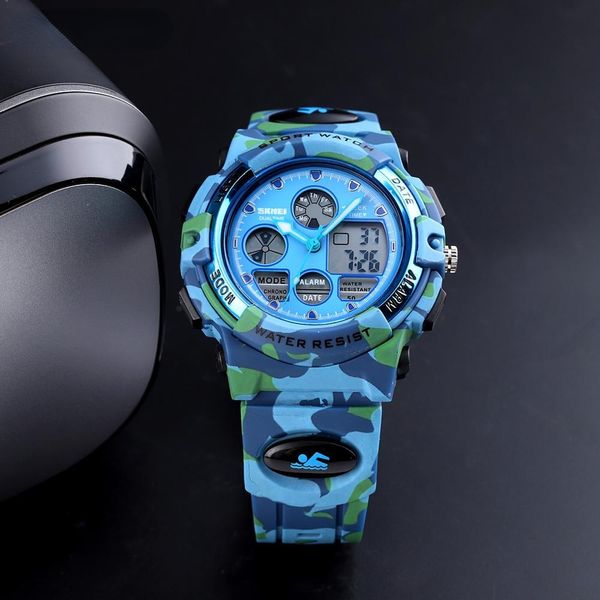5Bar Wasserdicht Chronograph Leuchtende Kinder Digitale Armbanduhr Kinder Sportuhren Jungen Mädchen Elektronische Quarzuhr