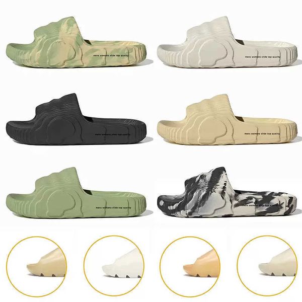 

version adilette 22 sliders slippers slides designer sandals mens womens black grey desert sand magic lime luxury shoes pantoufle flip