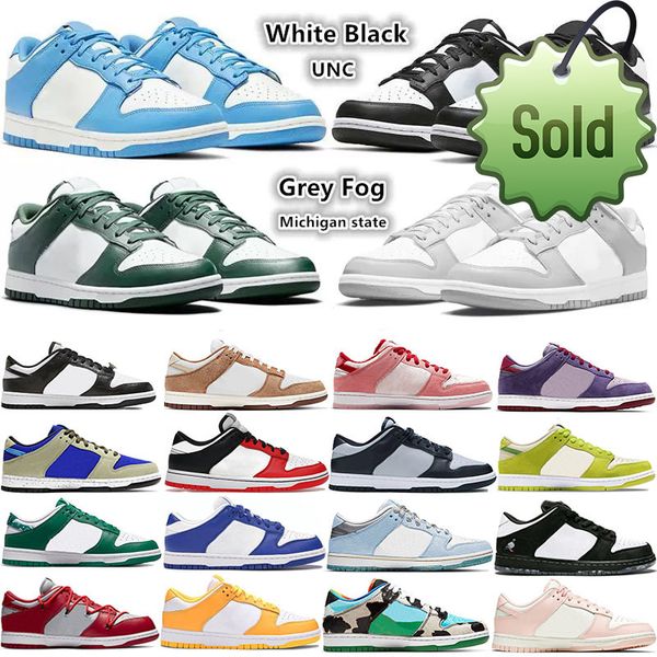 

sold boots 2022 men women running shoes sneakers white black panda grey fog unc varsity green apple l