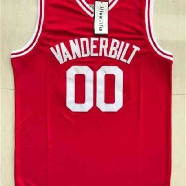 C202 Jersey de Steve Urkel #00 Vanderb Muskrats High School Basketball Jersey Double Stitched Nome e Number High Codaberty Fast Thread