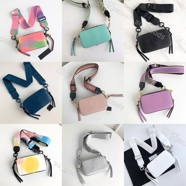 

designer snapsmulticolor shoulder bags camera women fashion tie dye luxury leather crossbody glitter strap purse grey bag with box