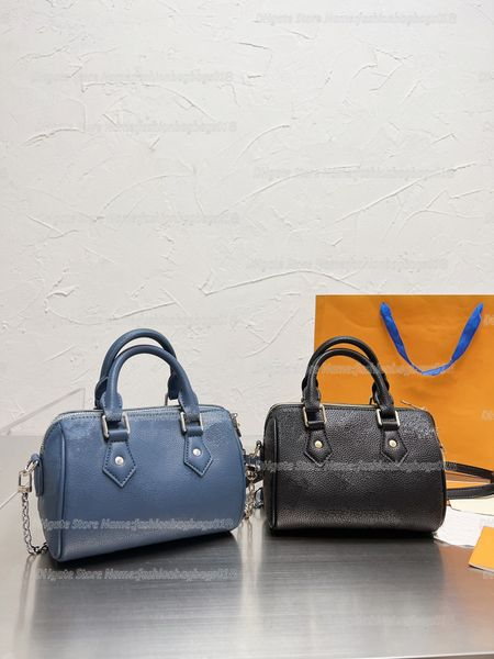 

speedy bandouliere 20 shoulder bags with chain leather strap natural barrel shaped empreinte cowhide leathers mini women boston handbags cro