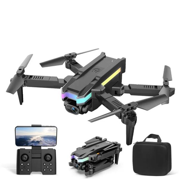 

a3 mini intelligent uav 4k hd dual camera 2.4g 4ch foldable rc helicopter fpv wifi pgraphyquadcopter gift for obstacle avoidance toy