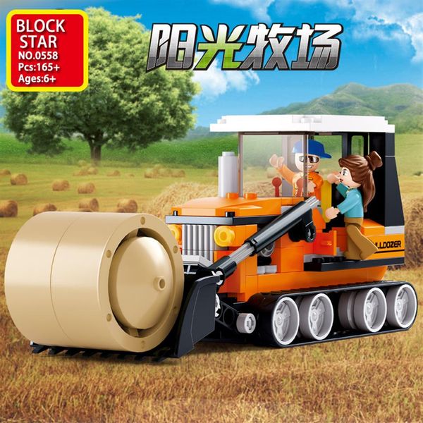 

blockstar girls and boys block farm lawn mower model building dolls for chi173z