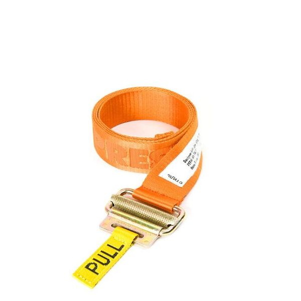

new fw heron street hip hop belt metal head woven pull belt black orange pink fashion men women belt283v, Black;brown