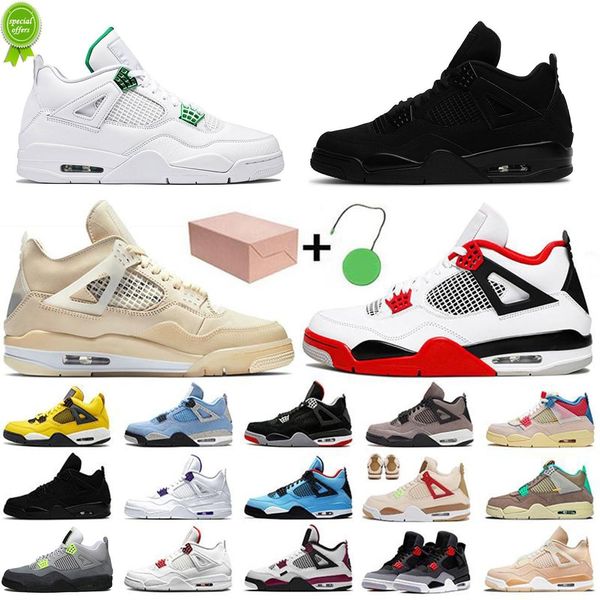 

2022 jumpman 4 basketball shoes sail oreo university blue sneakers men women trainers white cement black cat sneaker outdoor shoe