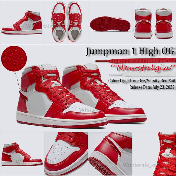 

with box 2022 newstalgia 1 1s jumpman basketball shoes mens womens sneakers high low trainers with box keychain tag size