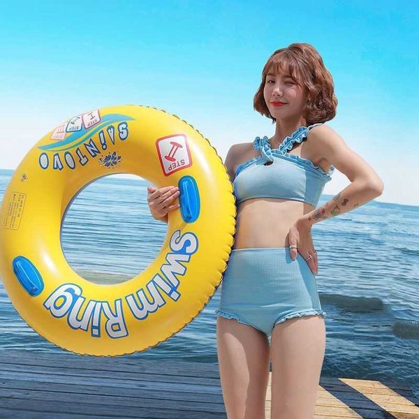 

swimming ring life buoy child baby thickened old inflatable men and women medium and large swimming