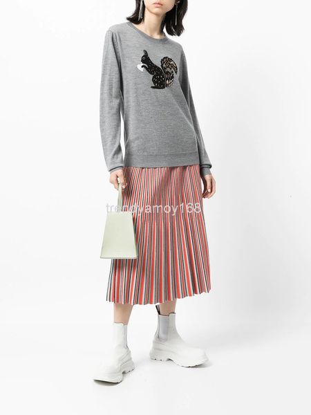 

women's knits & tees chunyuan 21 autumn @rkus marcus squirrel hair nail bead wool sweater high-end boutique women's wear, White