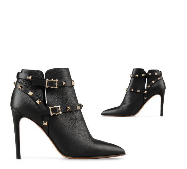 

platform calf leather pull-on ankle boots shoes women gsandals woman leather causal shoes beach slide summer fashion flat sandals slipper, Black